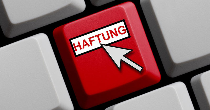 Schadensersatzrecht Mülheim, Oberhausen & Düsseldorf Tastatur mit Haftung-Taste